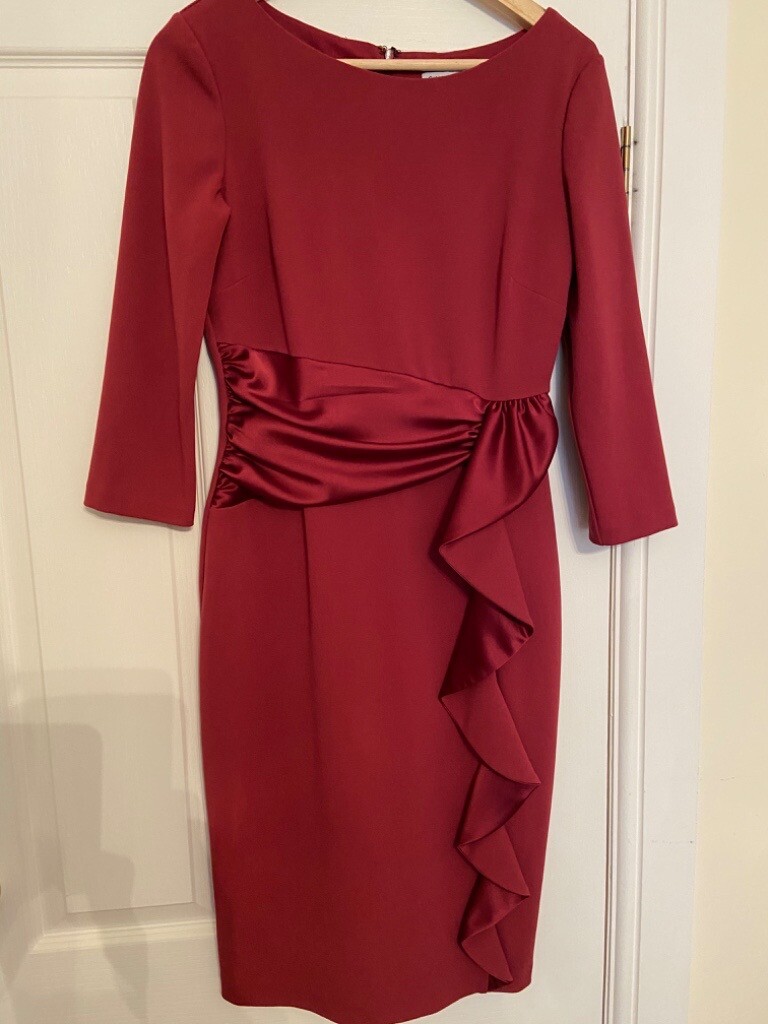 gina bacconi denise dress pink gold